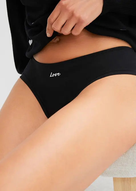 Lot de 4 slips br&eacute;siliens, bonprix