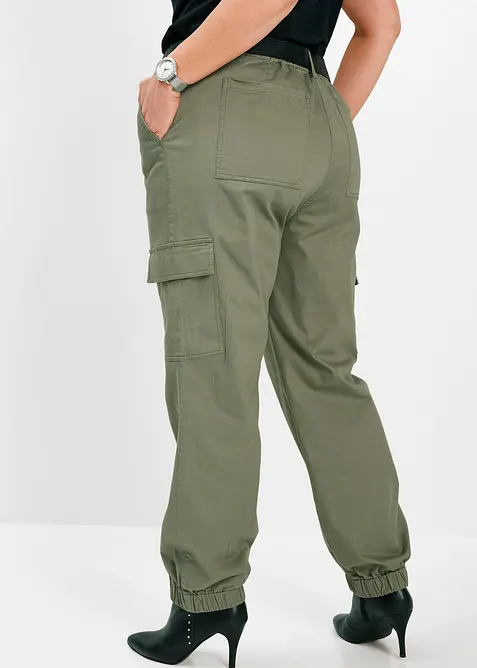Pantalon cargo en coton extensible, bonprix