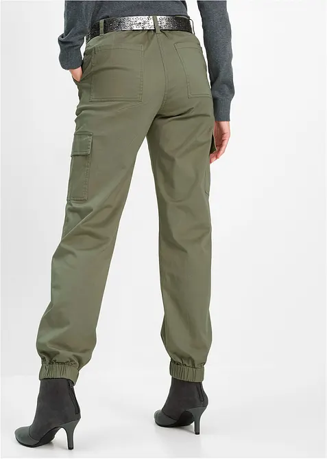Pantalon cargo en coton extensible, bonprix