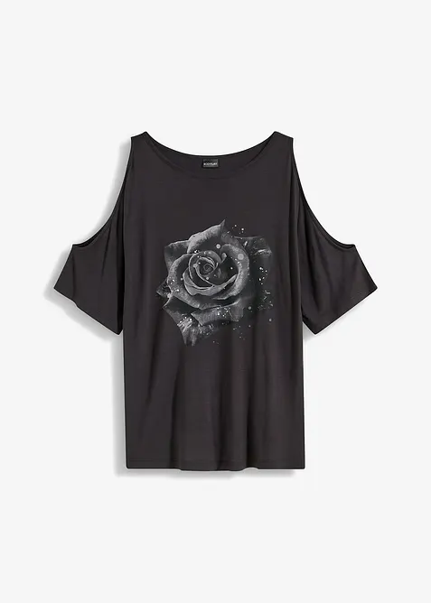 T-shirt à épaules dénudées en viscose, bonprix