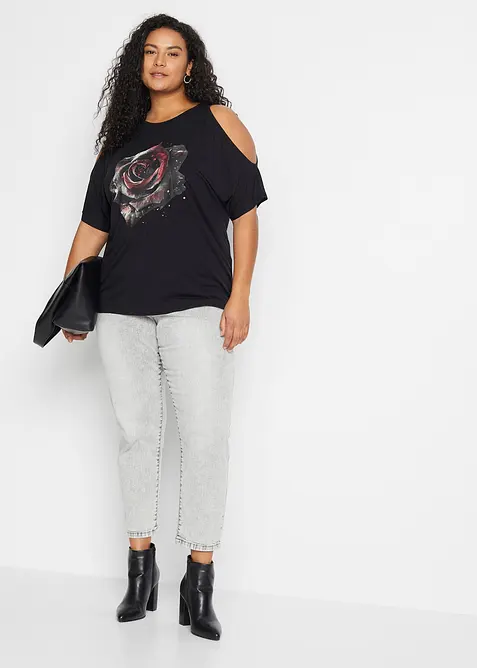 T-shirt à épaules dénudées en viscose, bonprix