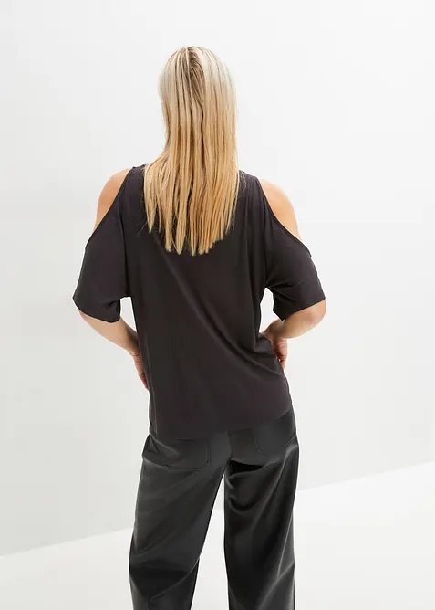 T-shirt à épaules dénudées en viscose, bonprix
