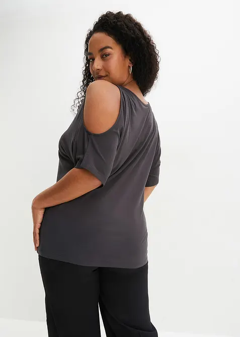 T-shirt à épaules dénudées en viscose, bonprix