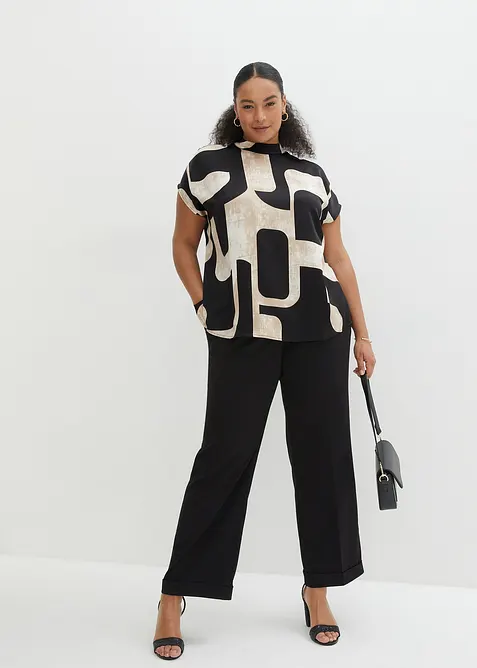 Blouse sans manches en satin, bonprix