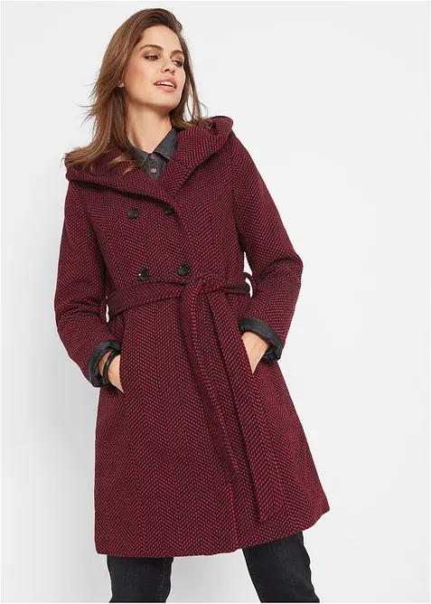 Manteau court en laine mélangée, bonprix