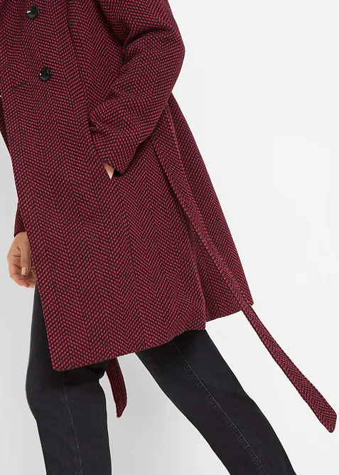 Manteau court en laine mélangée, bonprix