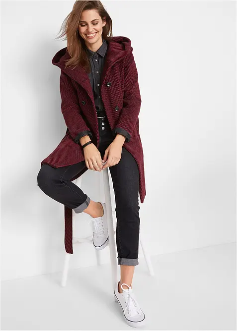 Manteau court en laine mélangée, bonprix