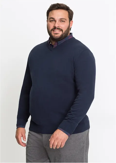 Pull doux en fine maille de coton majoritaire, bonprix