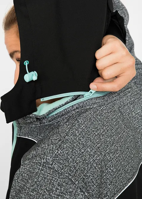 Veste softshell déperlante avec détails réfléchissants, bonprix