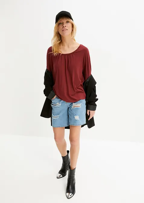 T-shirt oversize en viscose mélangée, bonprix