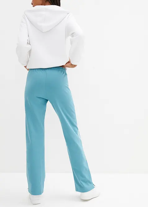 Lot de 2 pantalons en molleton épais 100% coton, bonprix
