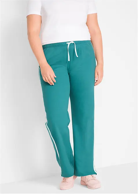 Lot de 2 pantalons en molleton épais 100% coton, bonprix