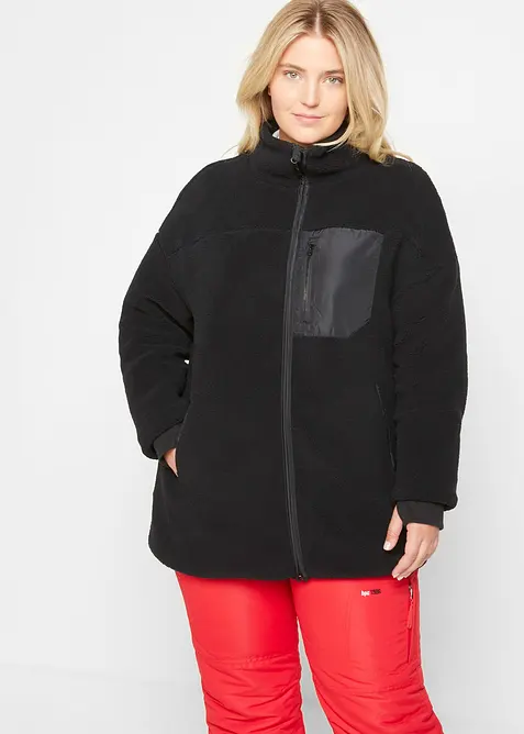 Veste en polaire peluche, bonprix