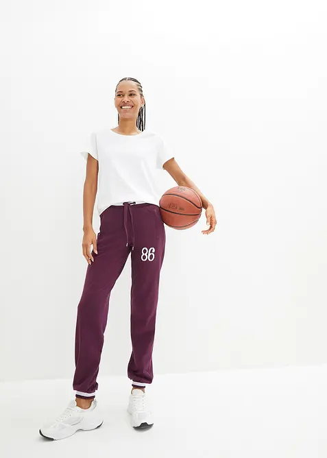 Pantalon sweat en mati&egrave;re &eacute;lastique, bonprix