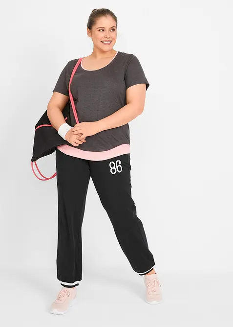 Pantalon sweat en matière élastique, bonprix