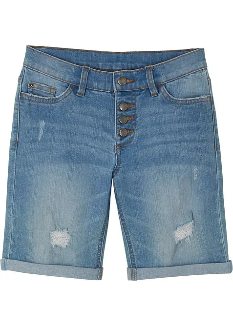 Short en jean extensible taille mi-haute, bonprix