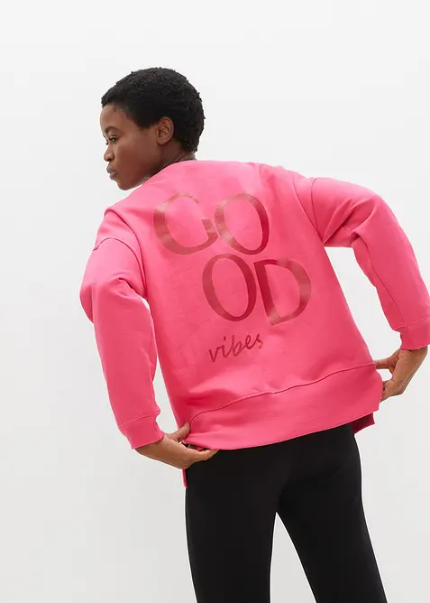 Sweat-shirt oversize en coton, bonprix