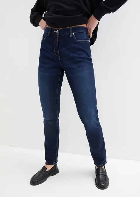 Jean boyfriend taille mi-haute, extensible, bonprix