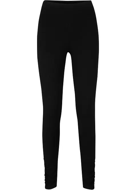Legging avec large empiècement confortable à la taille et détail fronce, bonprix