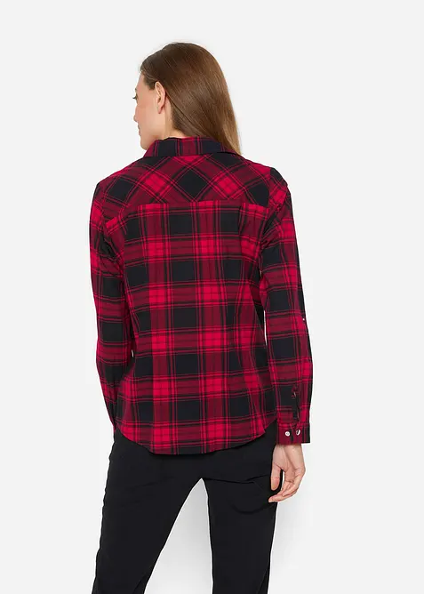 Chemisier à carreaux 100% coton, bonprix