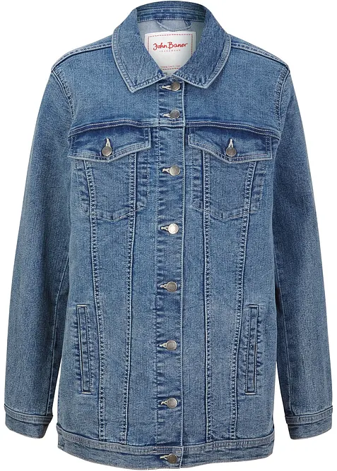 Veste en jean extensible, coupe boyfriend, bonprix