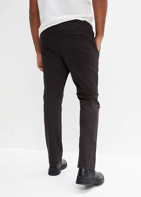 Pantalon droit regular et extensible &agrave; taille &eacute;lastiqu&eacute;e, bonprix