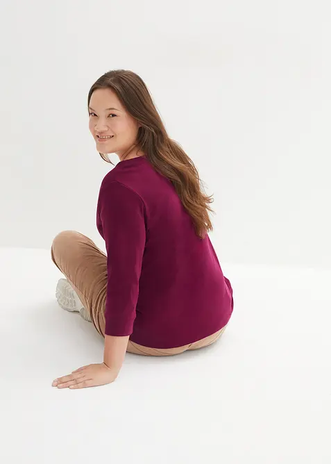 T-shirt manches longues 100% coton, bonprix