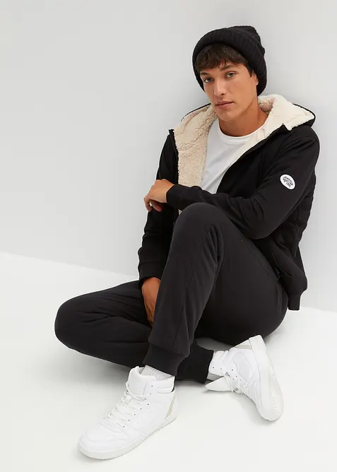 Sweat zippé doublé sherpa, bonprix