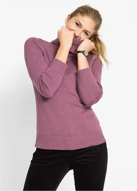 Pull à col roulé, bonprix