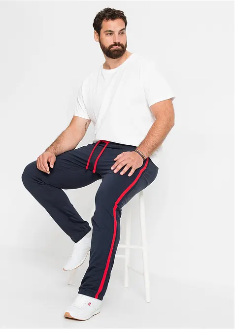 Pantalon de jogging &agrave; d&eacute;tails contrastants, bonprix