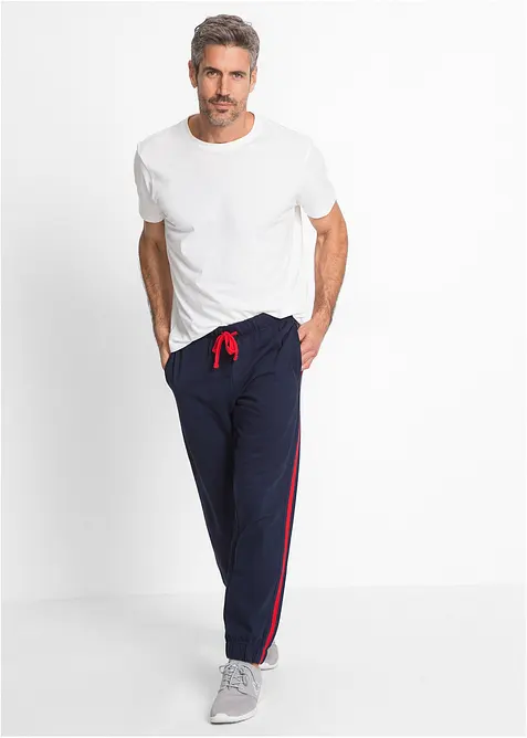 Pantalon de jogging &agrave; d&eacute;tails contrastants, bonprix