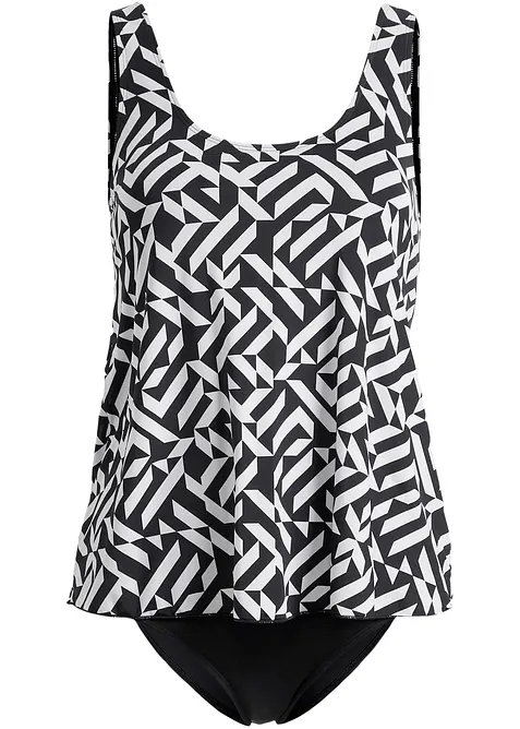 Maillot 1 pièce, style tankini, bonprix