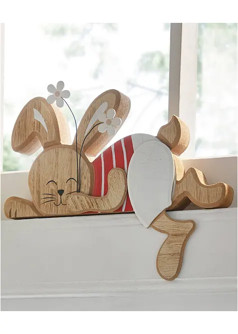 D&eacute;co encadrement de porte lapin avec fleurs, bonprix