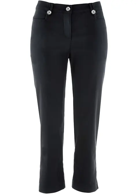 Pantalon 7/8 en bengaline avec taille élastiquée, bonprix