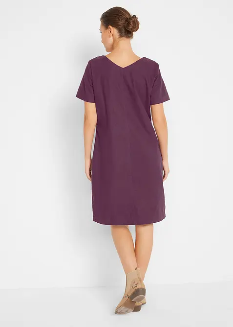 Robe courte en lin majoritaire, bonprix