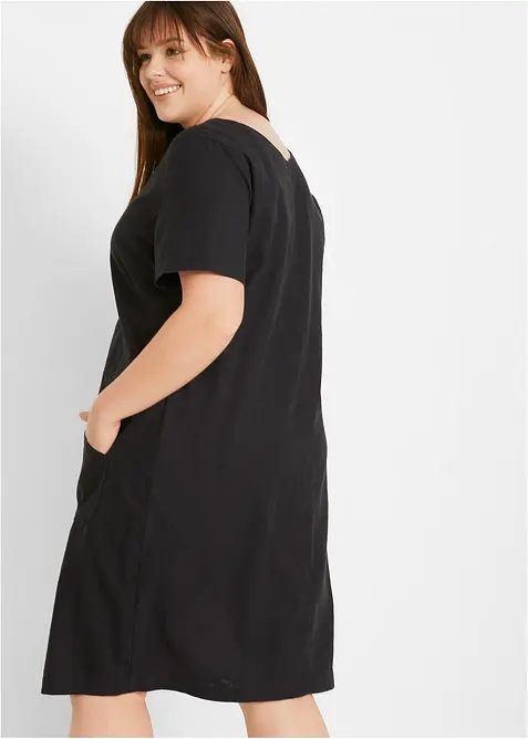 Robe courte en lin majoritaire, bonprix