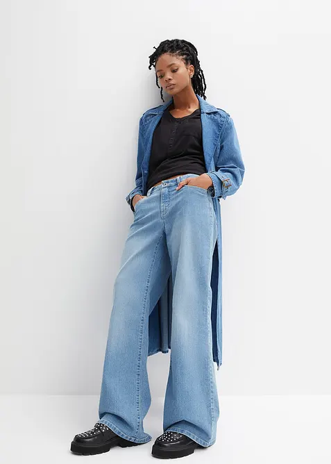 T-shirt en coton et viscose, bonprix