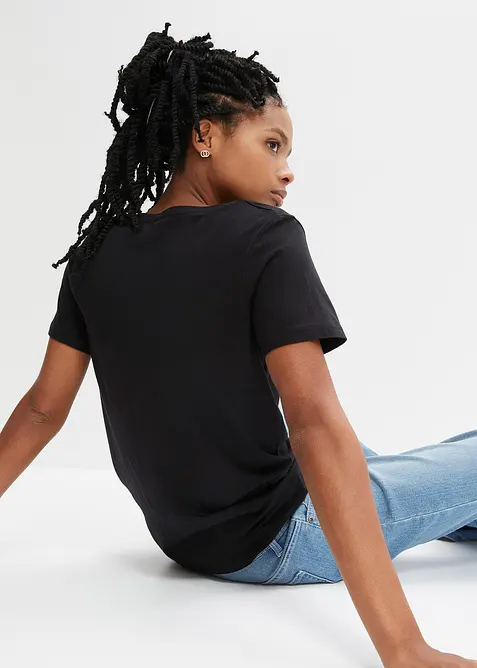 T-shirt en coton et viscose, bonprix