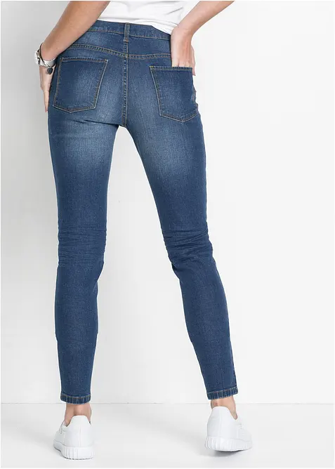 Jean skinny, taille mi-haute, raccourci, bonprix