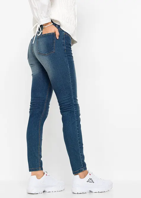 Jean skinny, taille mi-haute, raccourci, bonprix