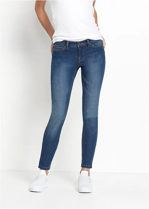 Jean skinny, taille mi-haute, raccourci, bonprix