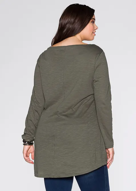 T-shirt manches longues 100% coton, bonprix