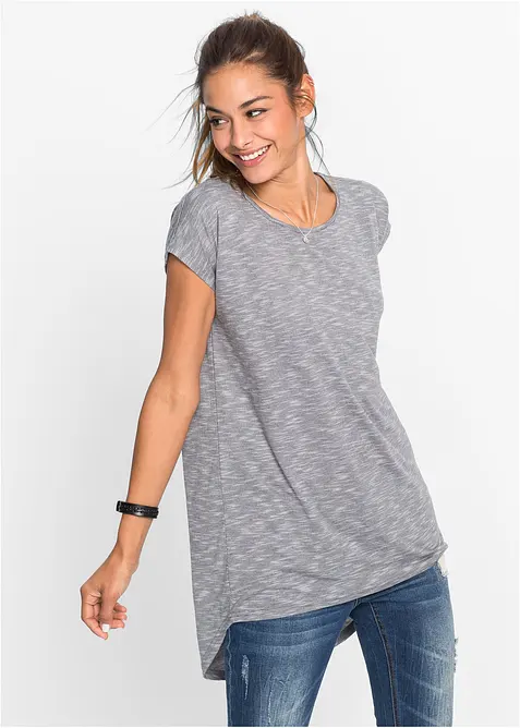 T-shirt long en viscose mélangée, bonprix