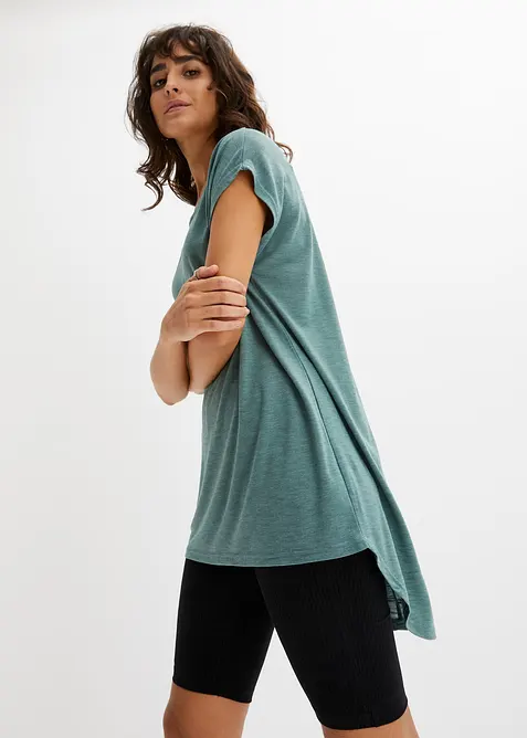 T-shirt long en viscose mélangée, bonprix