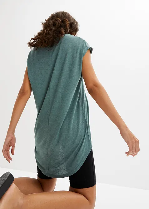 T-shirt long en viscose mélangée, bonprix