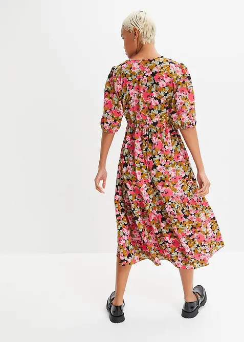 Robe midi en viscose mélangée, bonprix
