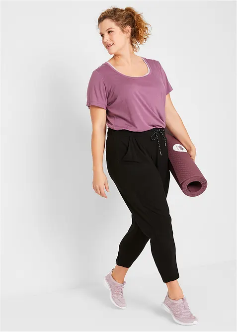 Pantalon de sport en viscose, longueur 7/8, bonprix