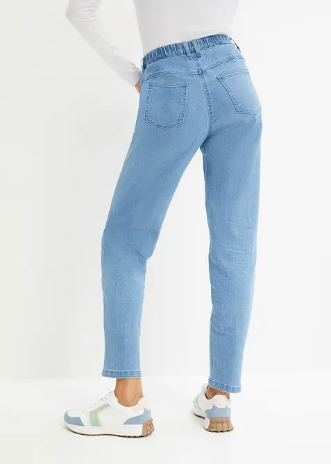 Jean mom taille haute, extensible, bonprix