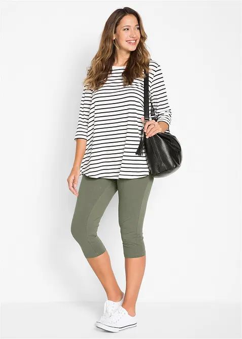 Lot de 2 leggings corsaire étroits, bonprix