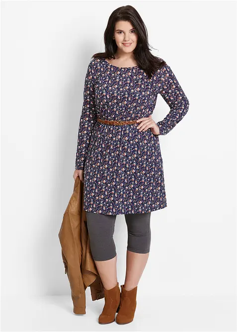 Lot de 2 leggings corsaire &eacute;troits, bonprix